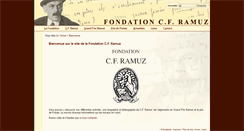 Desktop Screenshot of fondation-ramuz.ch