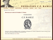 Tablet Screenshot of fondation-ramuz.ch